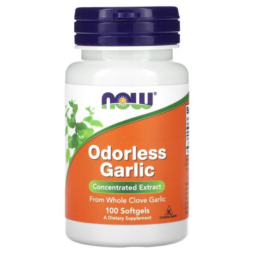 NOW Odorless Garlic 100 капсул