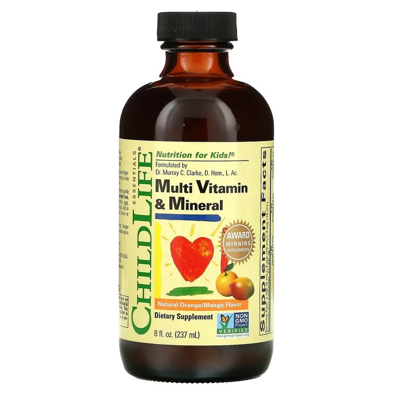 ChildLife, Multi Vitamin & Mineral Plus Liquid, вкус натурального апельсина и манго, 237 мл