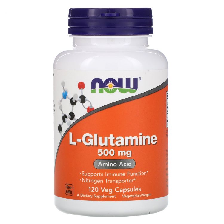 NOW L-Glutamine 500 мг 120 капсул