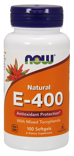 NOW E-400 With Mixed Tocopherols 100 капсул