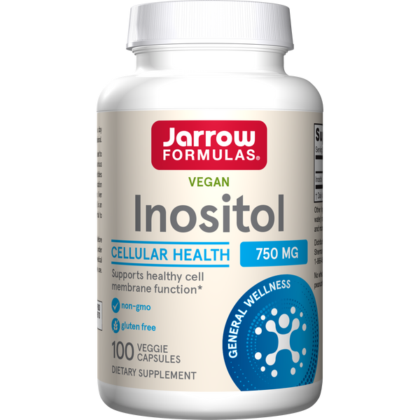 Jarrow Formulas, Inositol 750 мг, 100 вегетарианских капсул