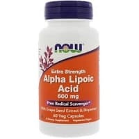 NOW Alpha Lipoic Acid 600 мг 60 капсул