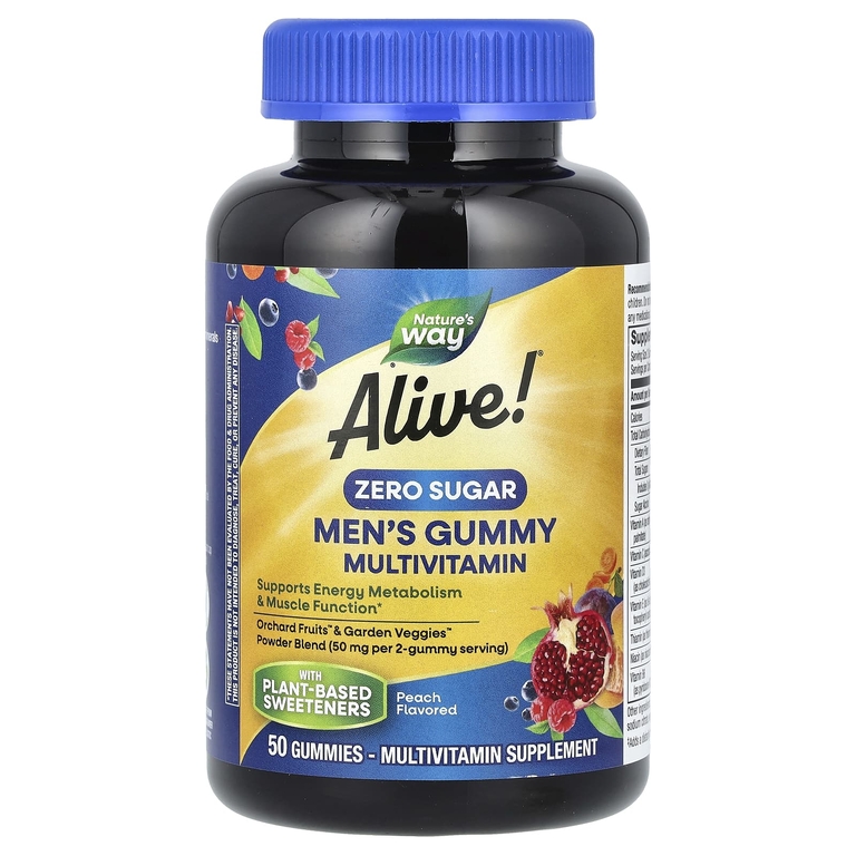 Nature's Way Alive! Zero Sugar Men Multi Gummy  50 Gummies