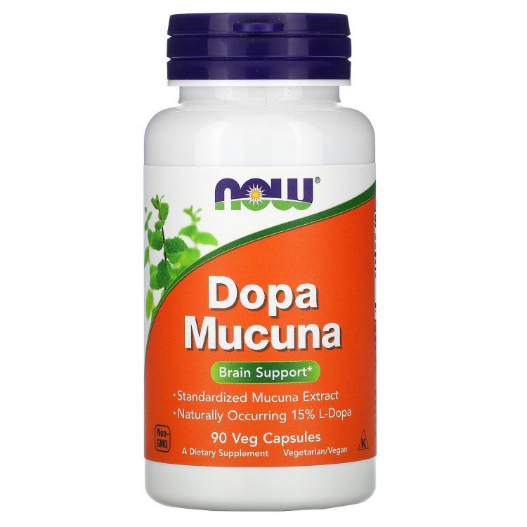 NOW Dopa Mucuna 90 капсул