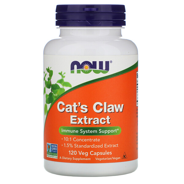 NOW Cat's Claw Extract 120 капсул