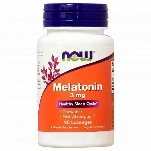 NOW Melatonin 3 мг 90 пастилок