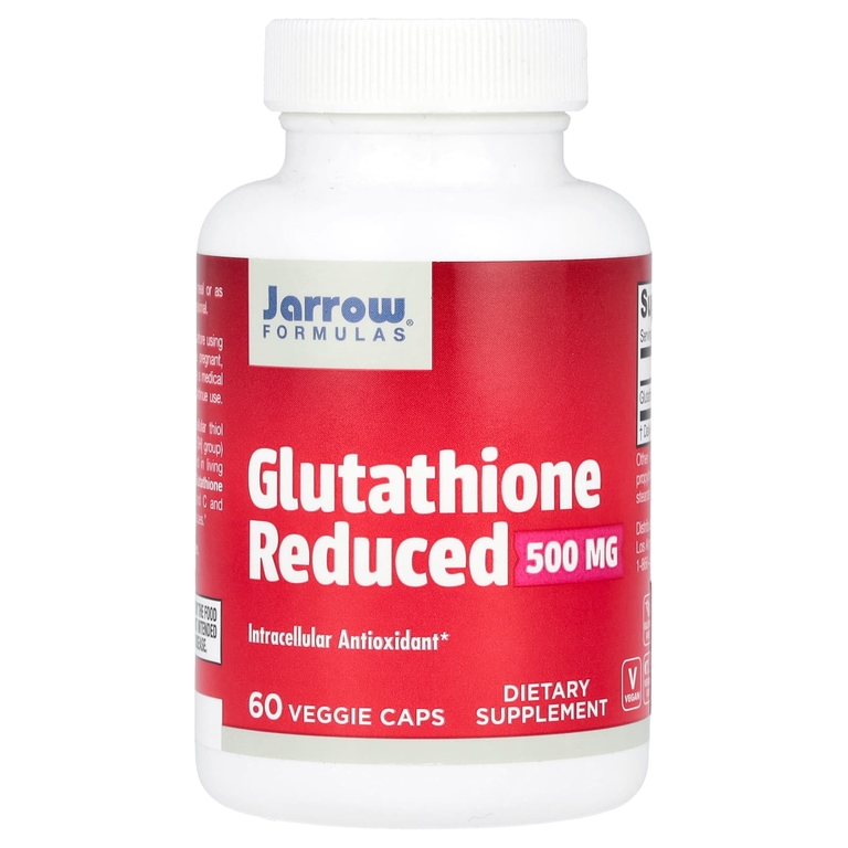 Jarrow Formulas Glutathione Reduced 500 мг, 60 вегетарианских капсул