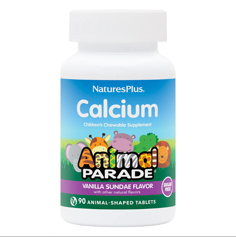 Natures Plus: Animal Parade® CALCIUM Chewable /90 жев.таб./ Ванильный пломбир