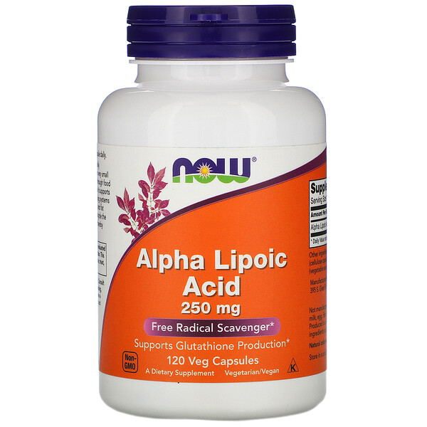 NOW Alpha Lipoic Acid 250 мг 120 капсул