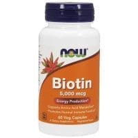 NOW Biotin 5000 мкг 60 капсул