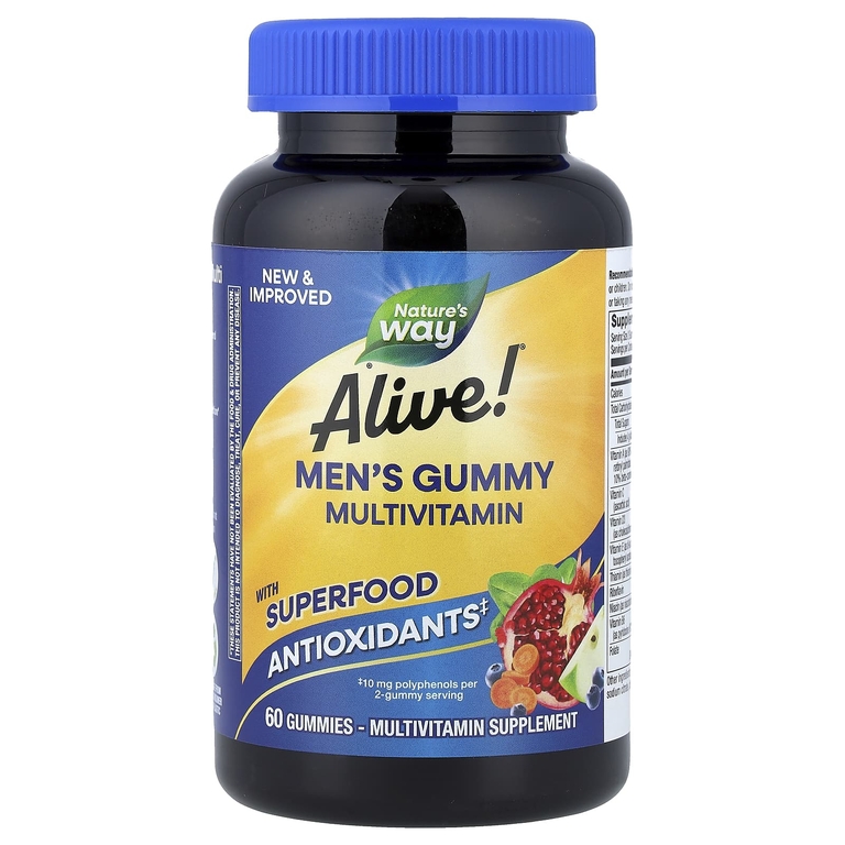 Nature's Way Alive! Men's Gummy Vitamins 60 Gummies