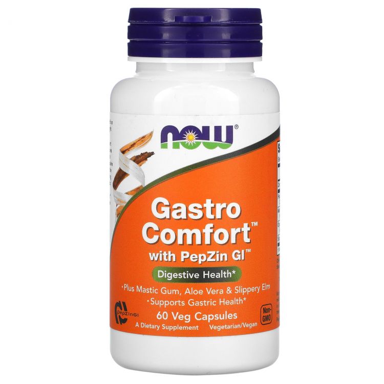 NOW Gastro Comfort with PepZin GI 60