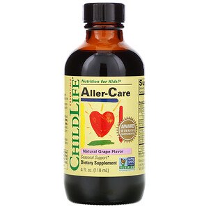 ChildLife, Aller-Care, Natural Grape Flavor, 4 fl oz (118.5 ml)