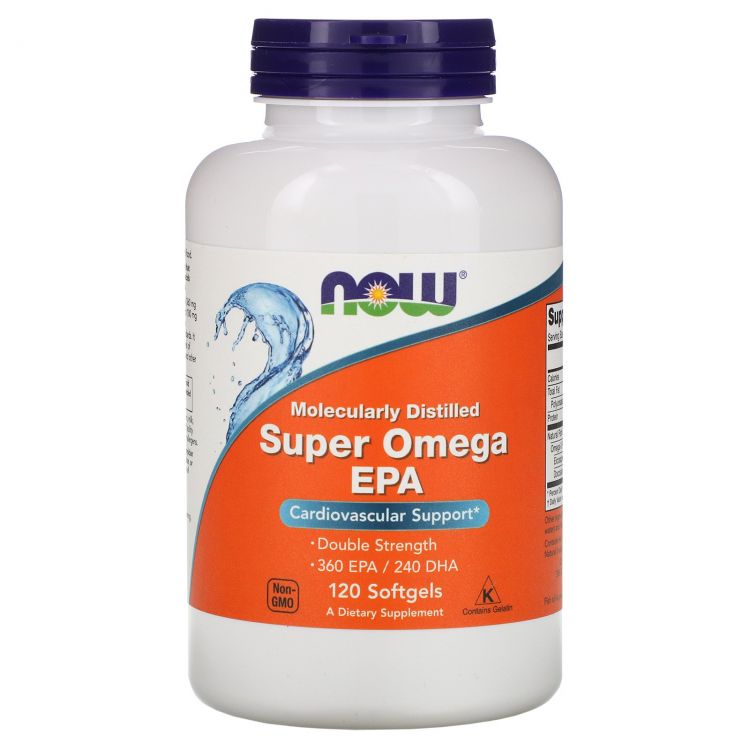 NOW Super Omega EPA 1200 мг 120 Капсул