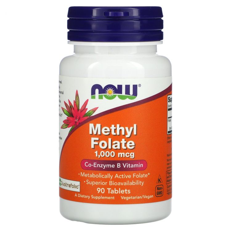 NOW Methyl Folate 1000 мкг 90 таблеток