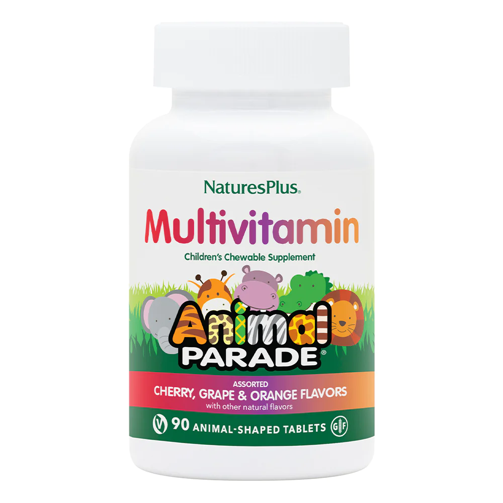 Nature's Plus Animal Parade Children's Multi-Vitamin фруктовое ассорти 90 табв форме животных