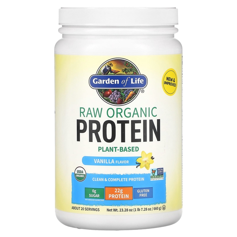 Garden of Life Raw Organic Protein 560-700 гр (Vanilla) Garden of Life Raw Organic Protein 560-700 гр (Vanilla)