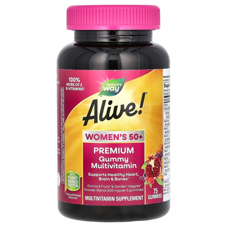 Nature's Way Alive! Women’s 50+ Gummy Vitamins 75 Gummies