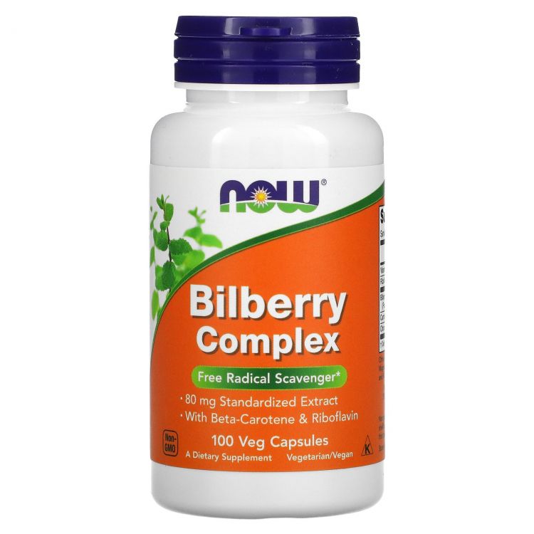 NOW Bilberry Complex 100 капсул