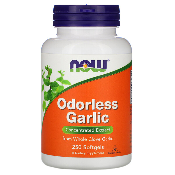 NOW Odorless Garlic 250 капсул
