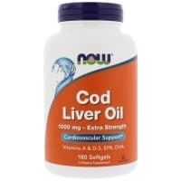 NOW Cod Liver Oil 1000 мг 180 капсул