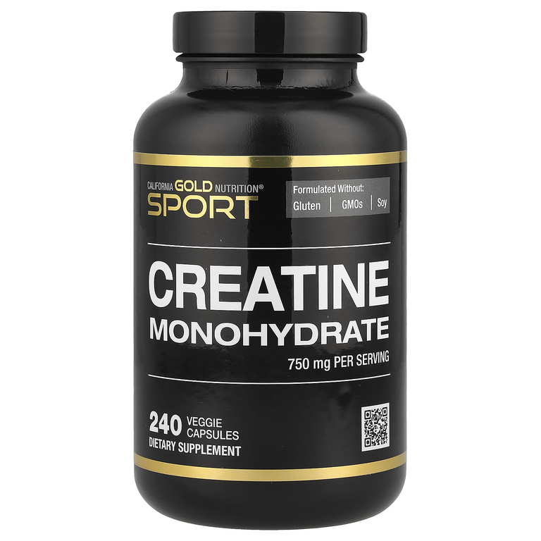 California Gold Nutrition  Sport, Creatine, 240 Veggie Capsules