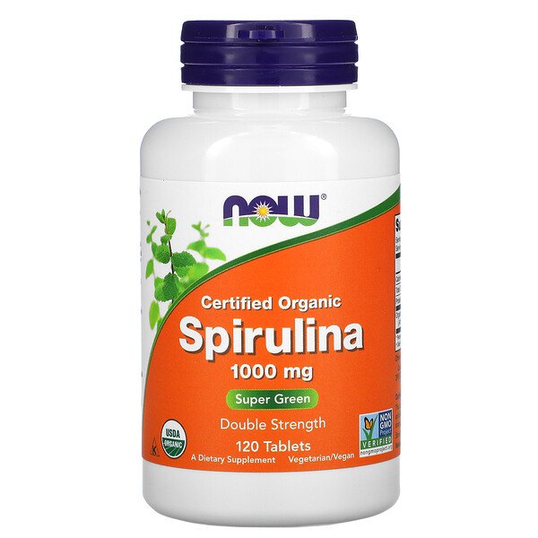 NOW Spirulina 1000 мг 120 таблеток