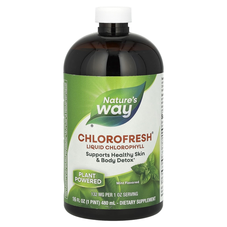 Nature's Way Chlorofresh Liquid Chlorophyll Mint Flavor 16 Fl Oz