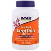 NOW Non-GMO Lecithin 1200 мг 100 капсул