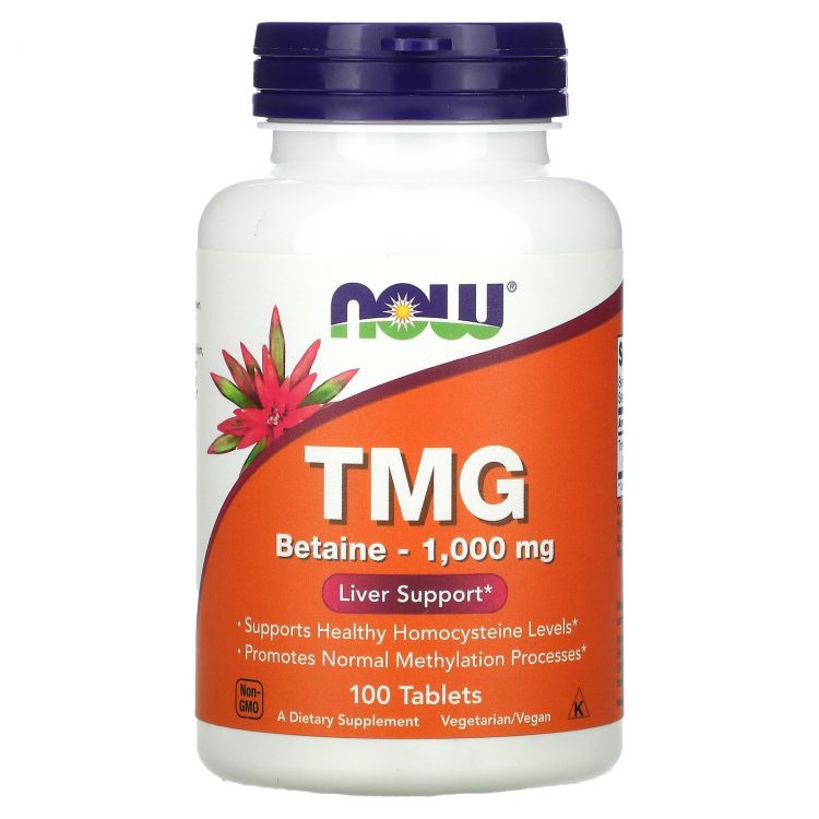NOW TMG Betaine 1000 мг 100 таблеток