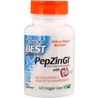 Doctor's Best, PepZin GI, комплекс цинк-L-карнозина, 120 растительных капсул