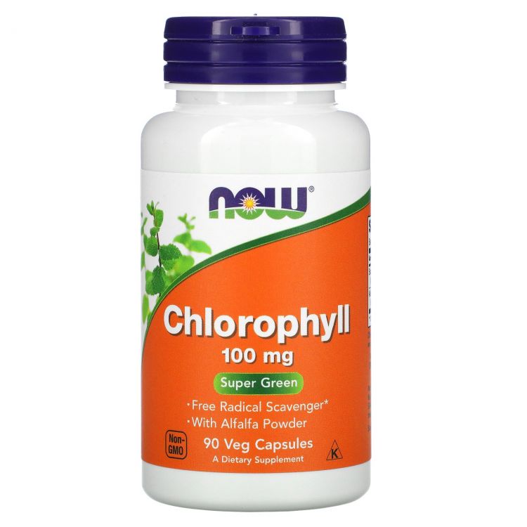 NOW Chlorophyll 100 мг 90 капсул