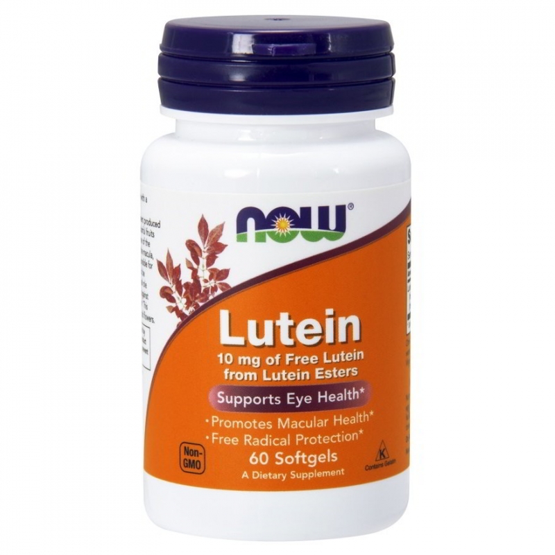 NOW Lutein 10mg 60 капс.