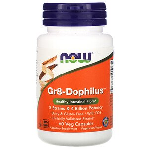 NOW Gr8-DOPHILUS 60 капсул