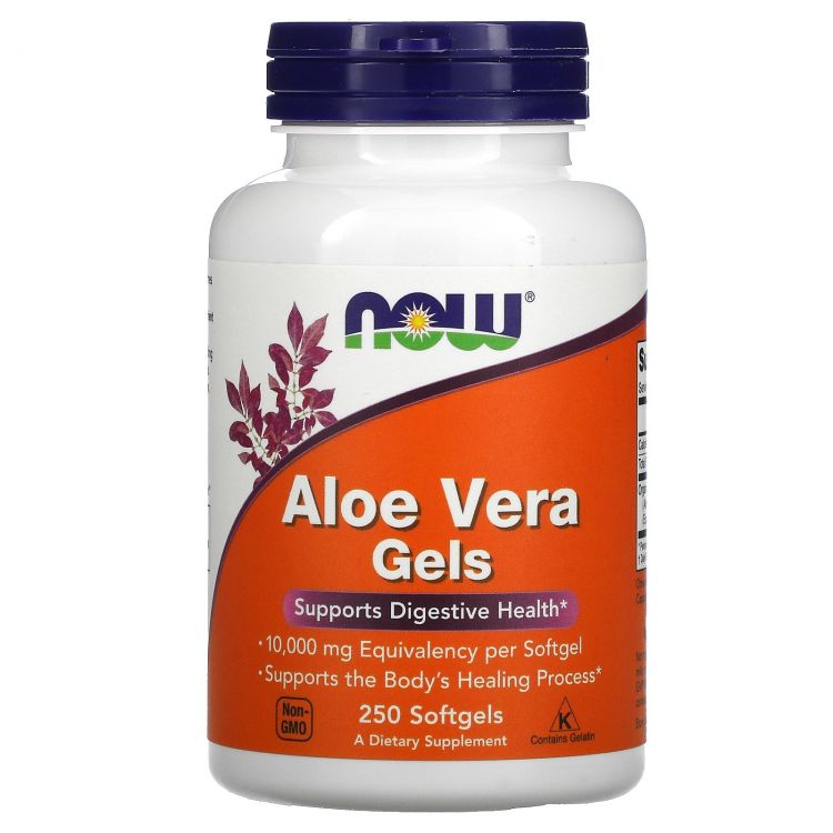 NOW ALOE VERA 10,000 GELS 250 250 капсул