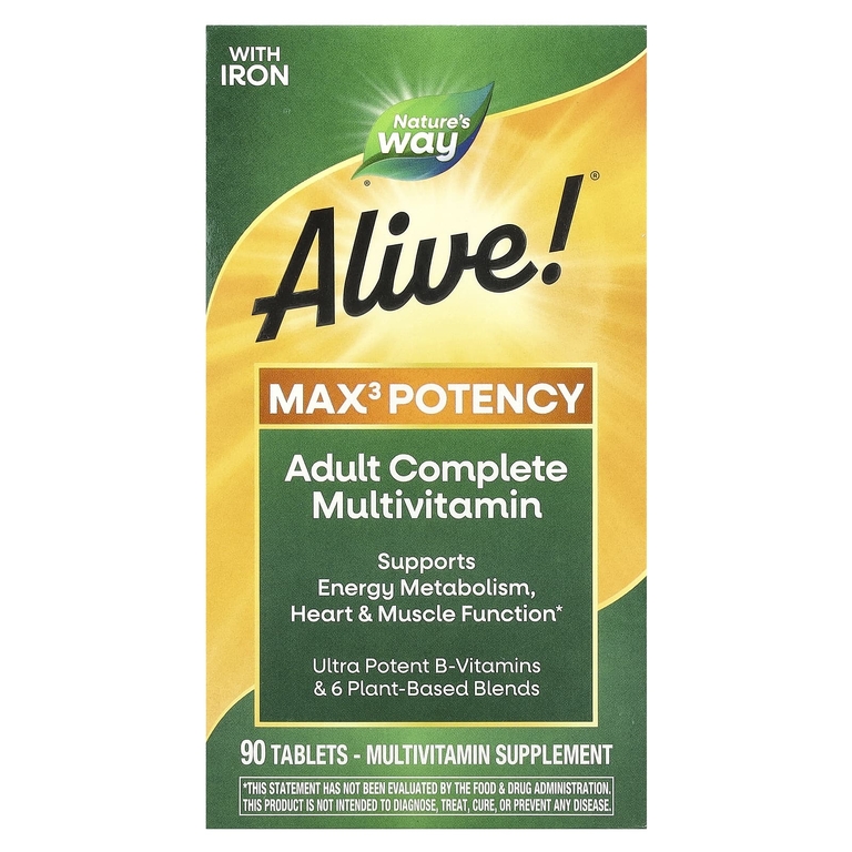 Nature's Way Alive! Max3 Daily MultiVitamin 90 Tb