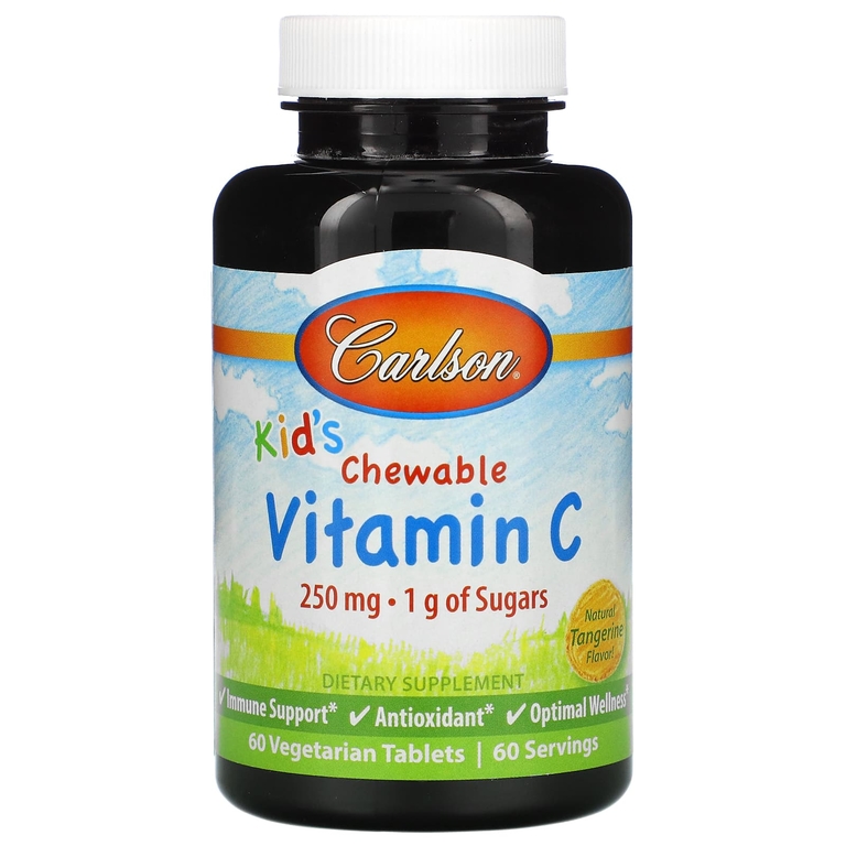 Carlson Labs Kids Vitamin C 250 мг (мандарин) 60 таблеток
