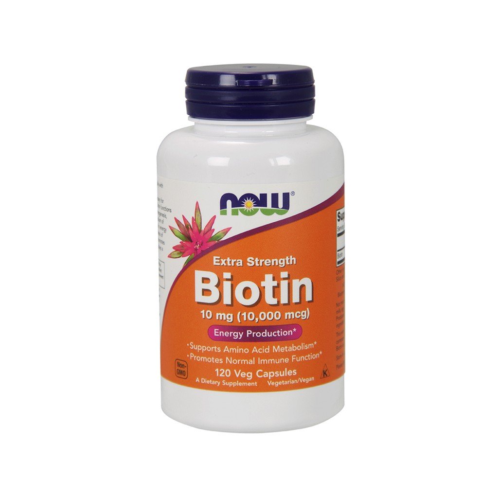 NOW Biotin 10 мг (10 000 мкг) 120 капсул
