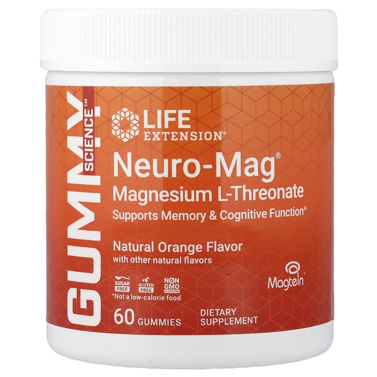 Life Extension Neuro-Mag Magne L- Threonate 60 gummi