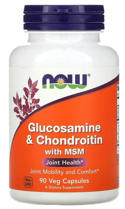 NOW Glucosamine & Chondroitin With MSM 90 капсул