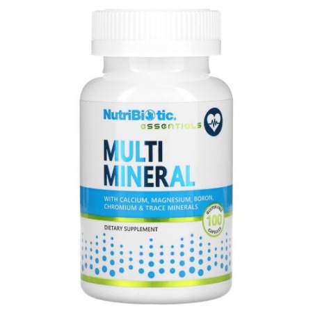 NutriBiotic, Essentials, Multi Mineral мультиминерал, 100 капсул