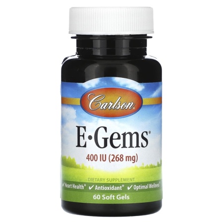 Carlson Labs E-Gems 400 IU (268 мг) 60 капсул