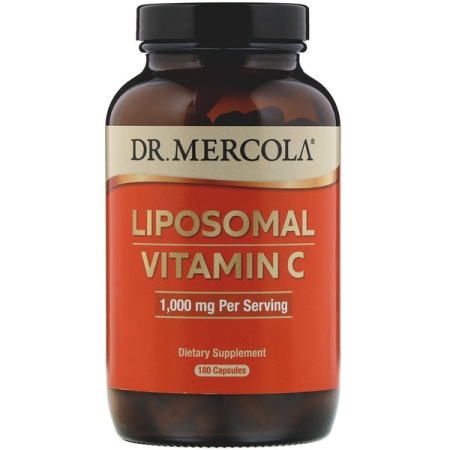 Dr. Mercola, Липосомальный витамин С 1000 мг 180 капсул