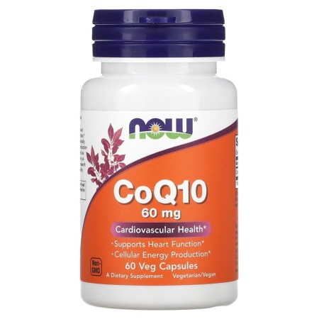 NOW CoQ10 60 мг 60 капсул