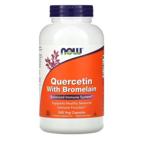 NOW Quercetin With Bromelain 240 капсул