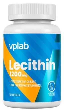 VPlab Lecithin 1200 мг 120 капсул
