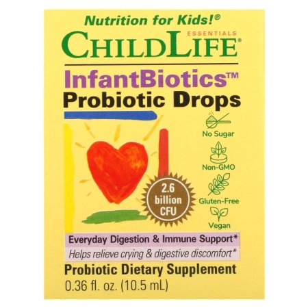 ChildLife, Essentials, InfantBiotics, пробиотические капли, 2,6 млрд КОЕ, 10,5 мл