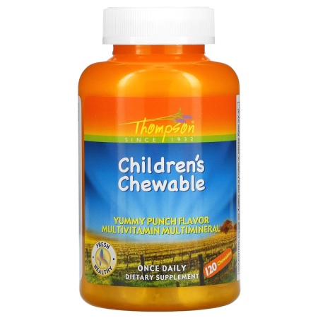 Thompson Childrens детские мультивитамины с минералами, 120 таблеток